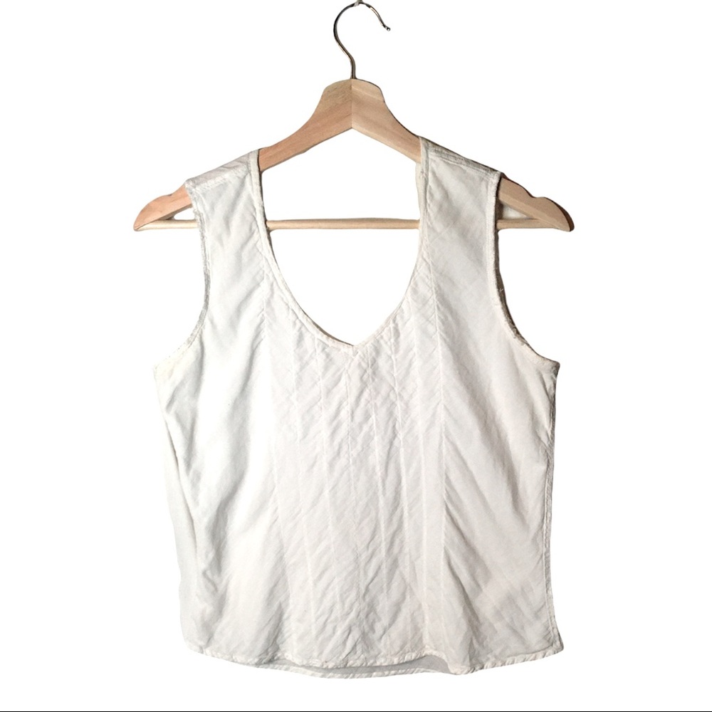 Raw Edge Matelasse Bias Top - Reversible